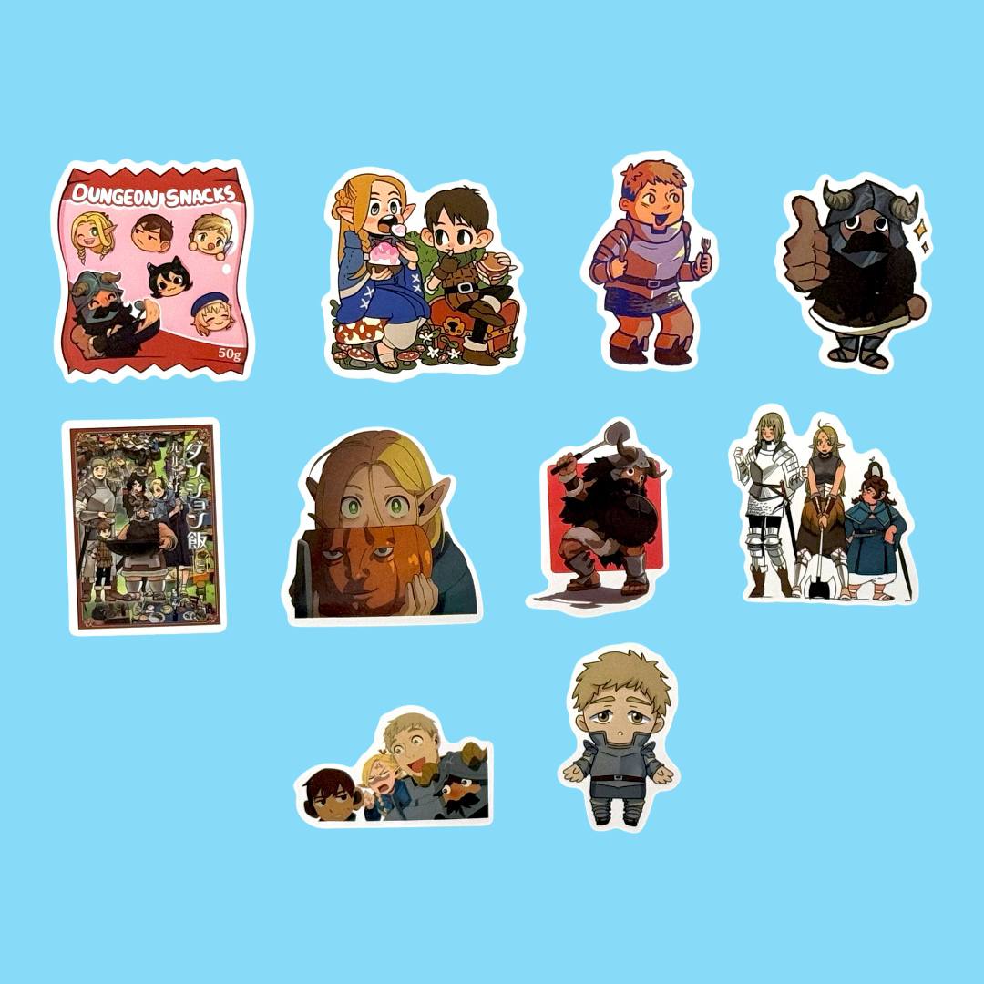Наліпки по аніме Delicious in Dungeon