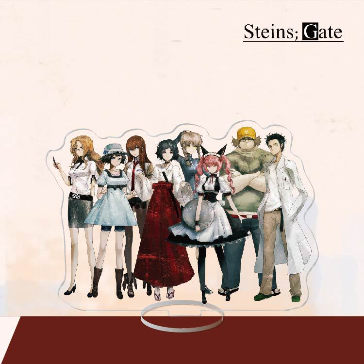 Акриловий стенд з персонажами по аніме Steins Gate 