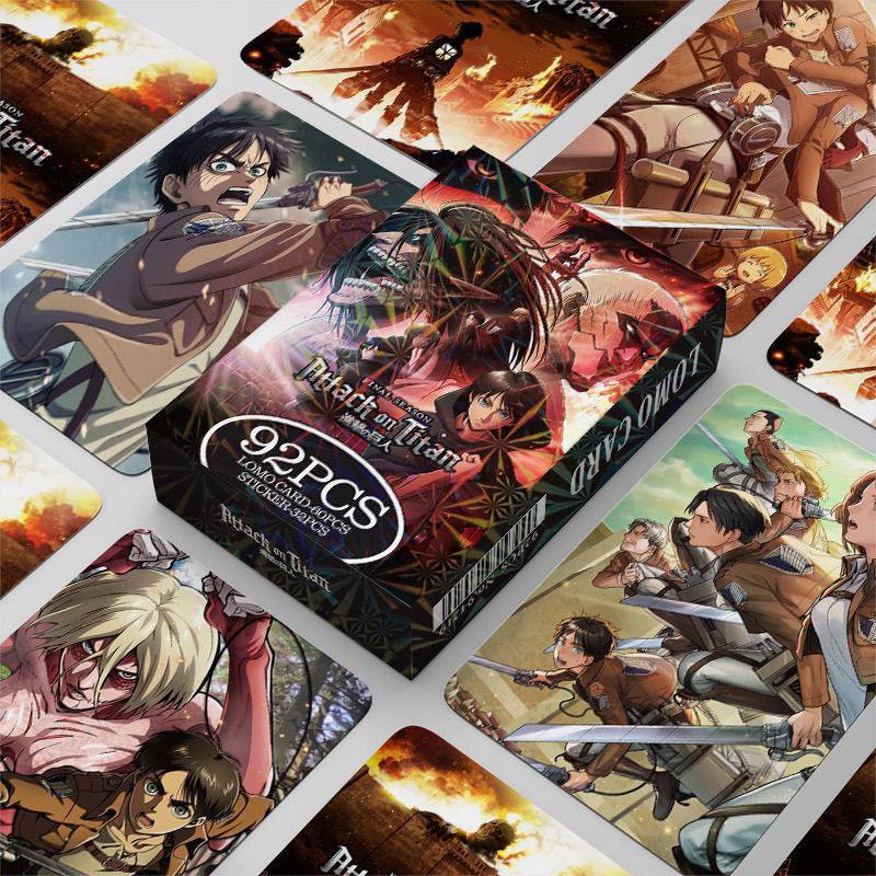 Картки по аніме Attack on Titan + 32 наліпки