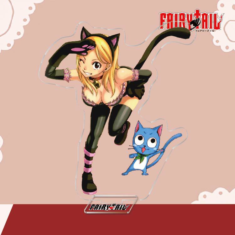 Акриловий стенд Lucy Heartfilia та Happy з аніме Fairy Tail