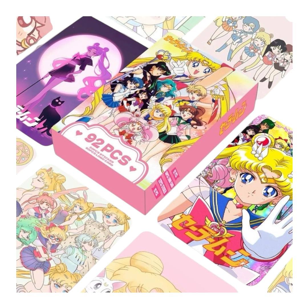 Картки по аніме Sailor Moon та 32 стікери