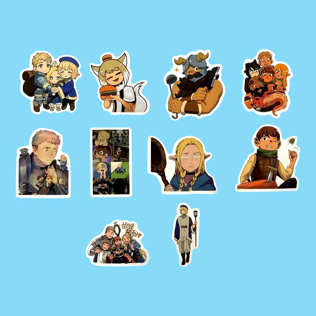 Наліпки по аніме Delicious in Dungeon