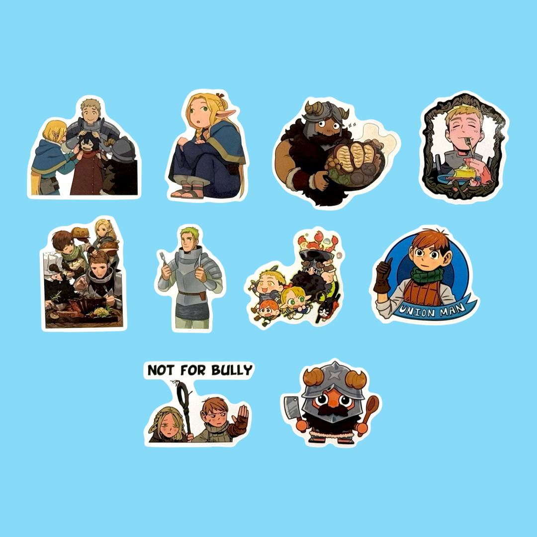 Наліпки по аніме Delicious in Dungeon