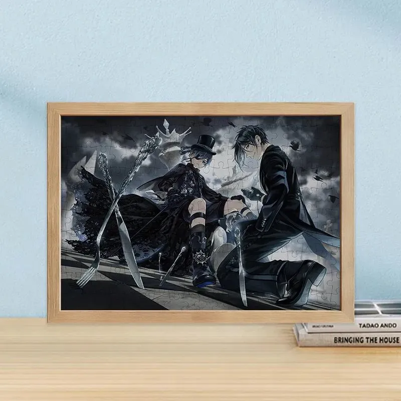 Деревʼяний пазл з рамкою по Black Butler