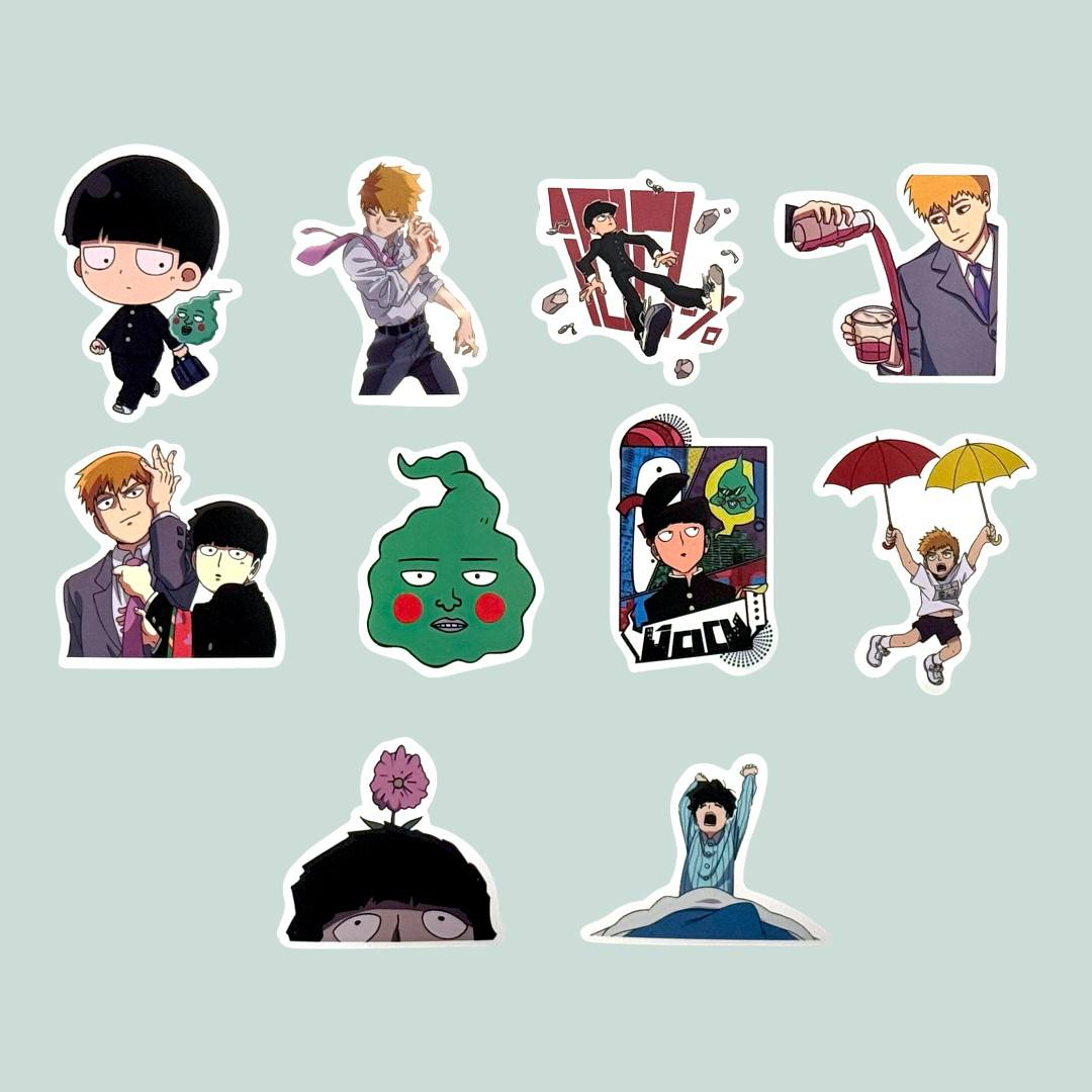 Наліпки Mob Psycho 100 