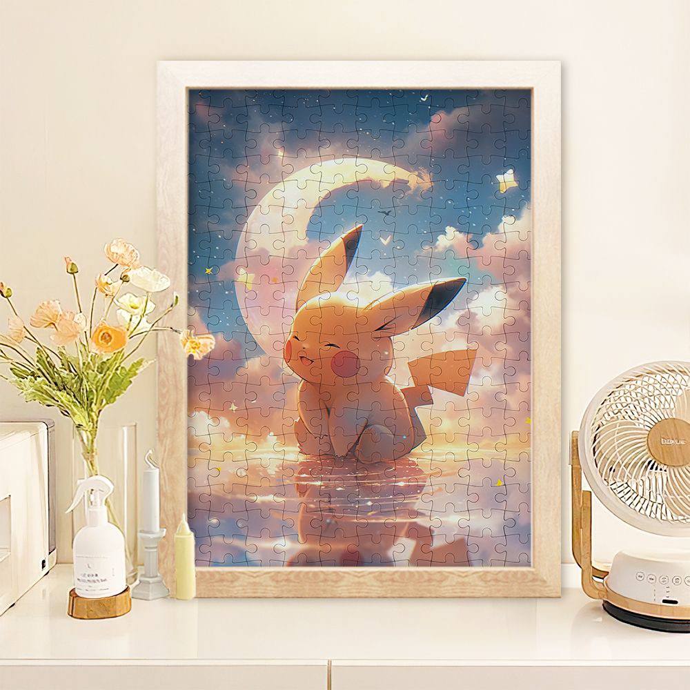 Деревʼяний пазл з рамкою по аніме Pokémon