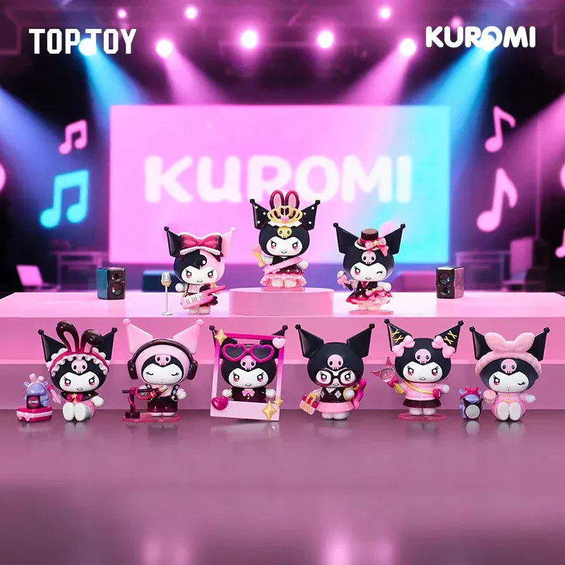 Аніме фігурка-сюрприз Куромі (Kuromi) — Sanrio, Sparking Idol Series, Blind Box, Top Toy 2